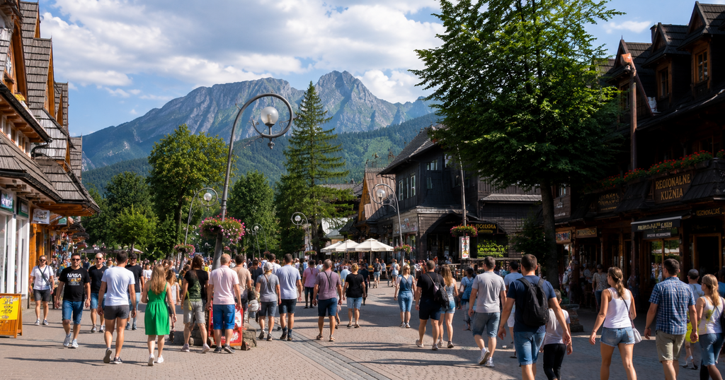 Zakopane w sezonie letnim – największy ruch Uber Bolt na Podhalu