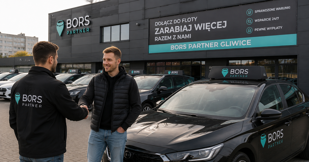 Auto flotowe Bors Partner w Gliwicach – wynajem do pracy na Uber i Bolt
