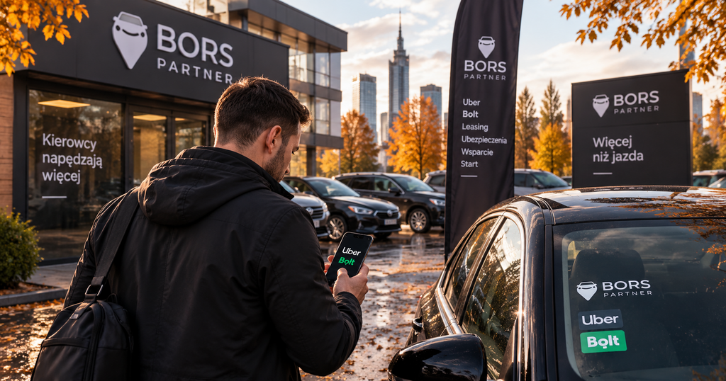Kierowca Bors Partner gotowy do pracy jesienią – start na Uber i Bolt w nowym sezonie